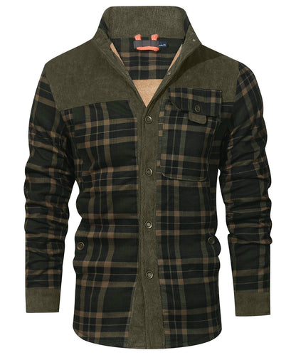 Myles - Gefütterte Karo-Flanelljacke