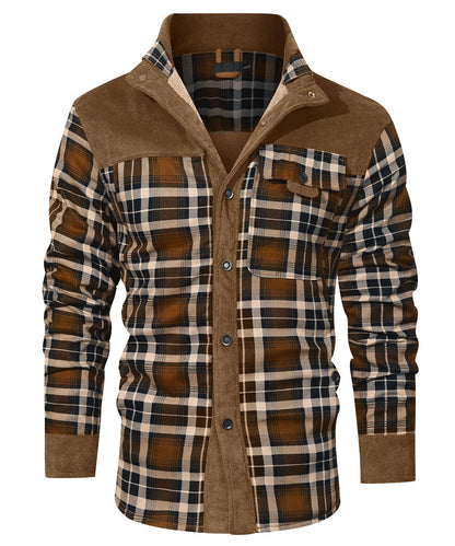 Myles - Gefütterte Karo-Flanelljacke