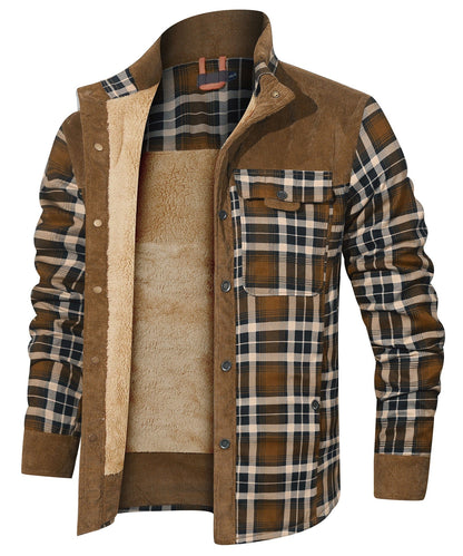 Myles - Gefütterte Karo-Flanelljacke