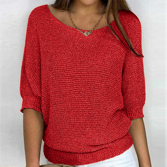 Liviana - Leichter Zopfstrick Pullover