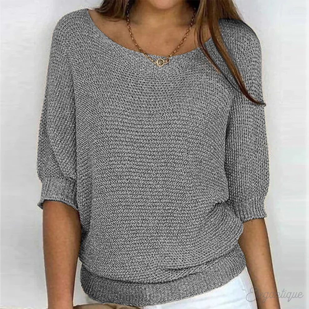 Liviana - Leichter Zopfstrick Pullover