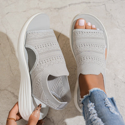 Lois - Atmungsaktive Damen-Plateausandalen