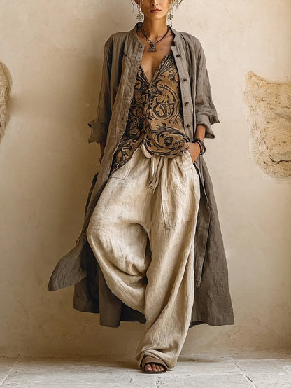 Lorene - Dreiteiliges Boho-Ensemble