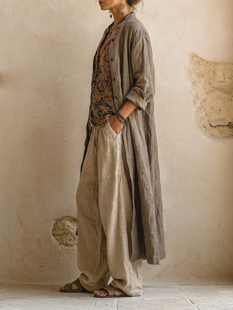 Lorene - Dreiteiliges Boho-Ensemble