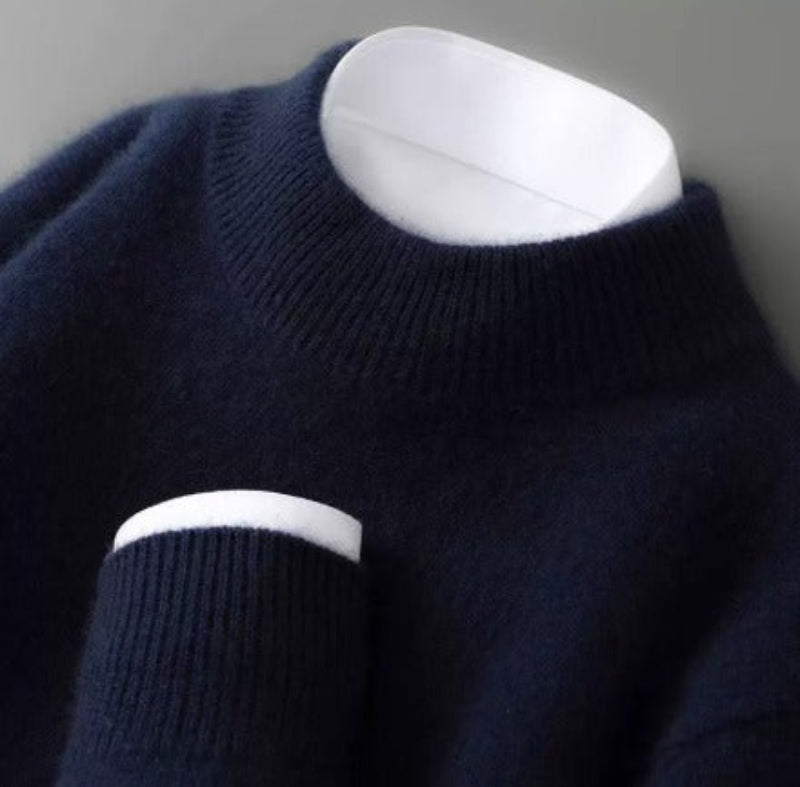 Lou - Kaschmirpullover mit hohem Kragen