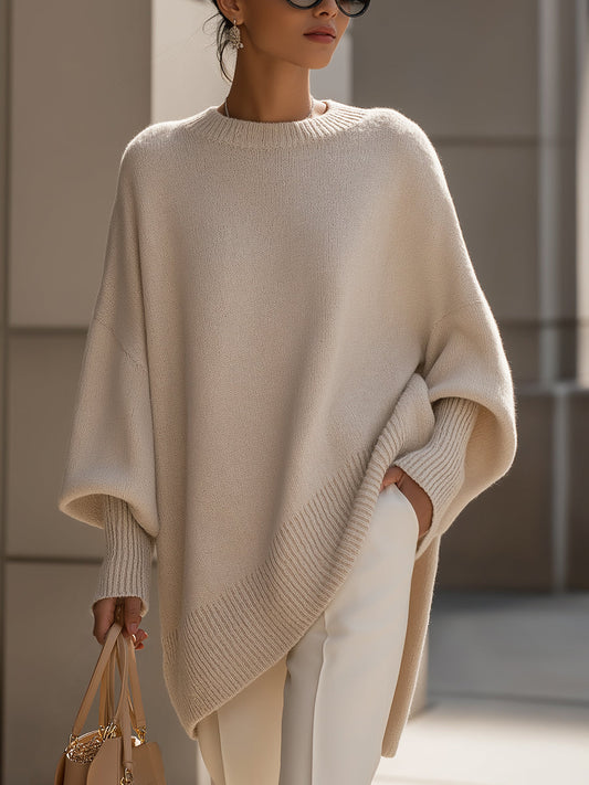 Lucille - Übergroßer Rundhals-Pullover