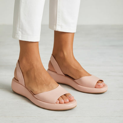Luz - Gepolsterte Ledersandalen