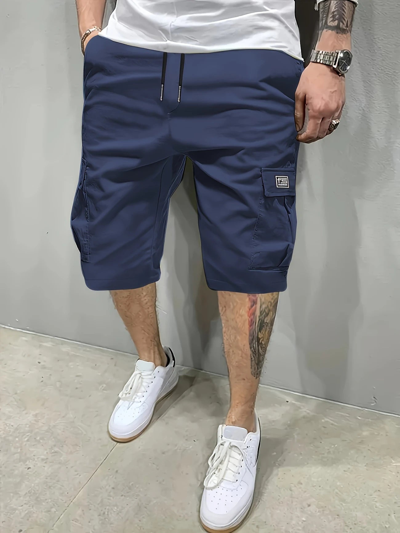 Lyman - Cargo-Shorts mit Kordelzug