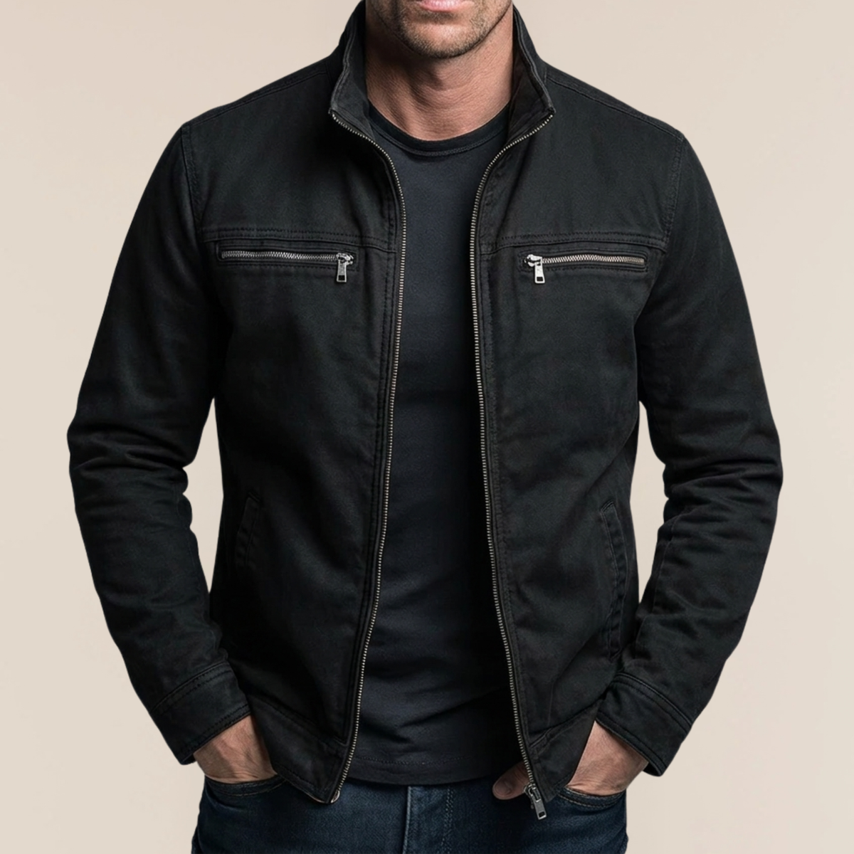 Meroux - Baumwolljacke mit Vintage-Effekt