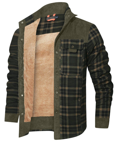 Myles - Gefütterte Karo-Flanelljacke