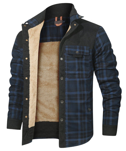 Myles - Gefütterte Karo-Flanelljacke