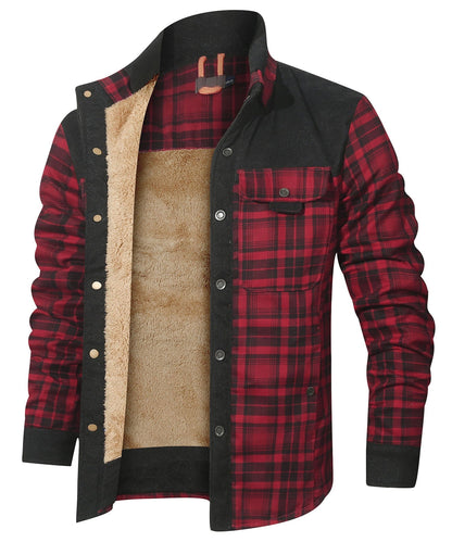 Myles - Gefütterte Karo-Flanelljacke