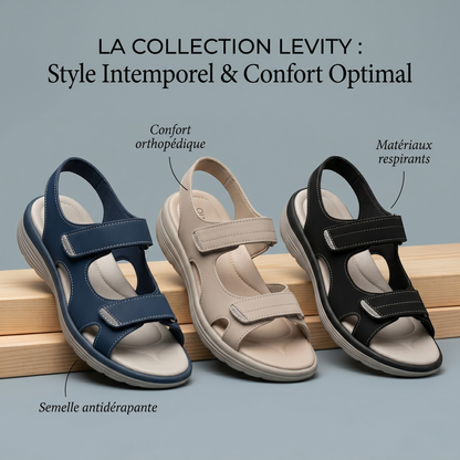 Corvella - Gepolsterte Klettsandalen