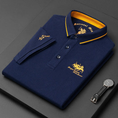 Norrel - Tailliertes Baumwoll-Poloshirt