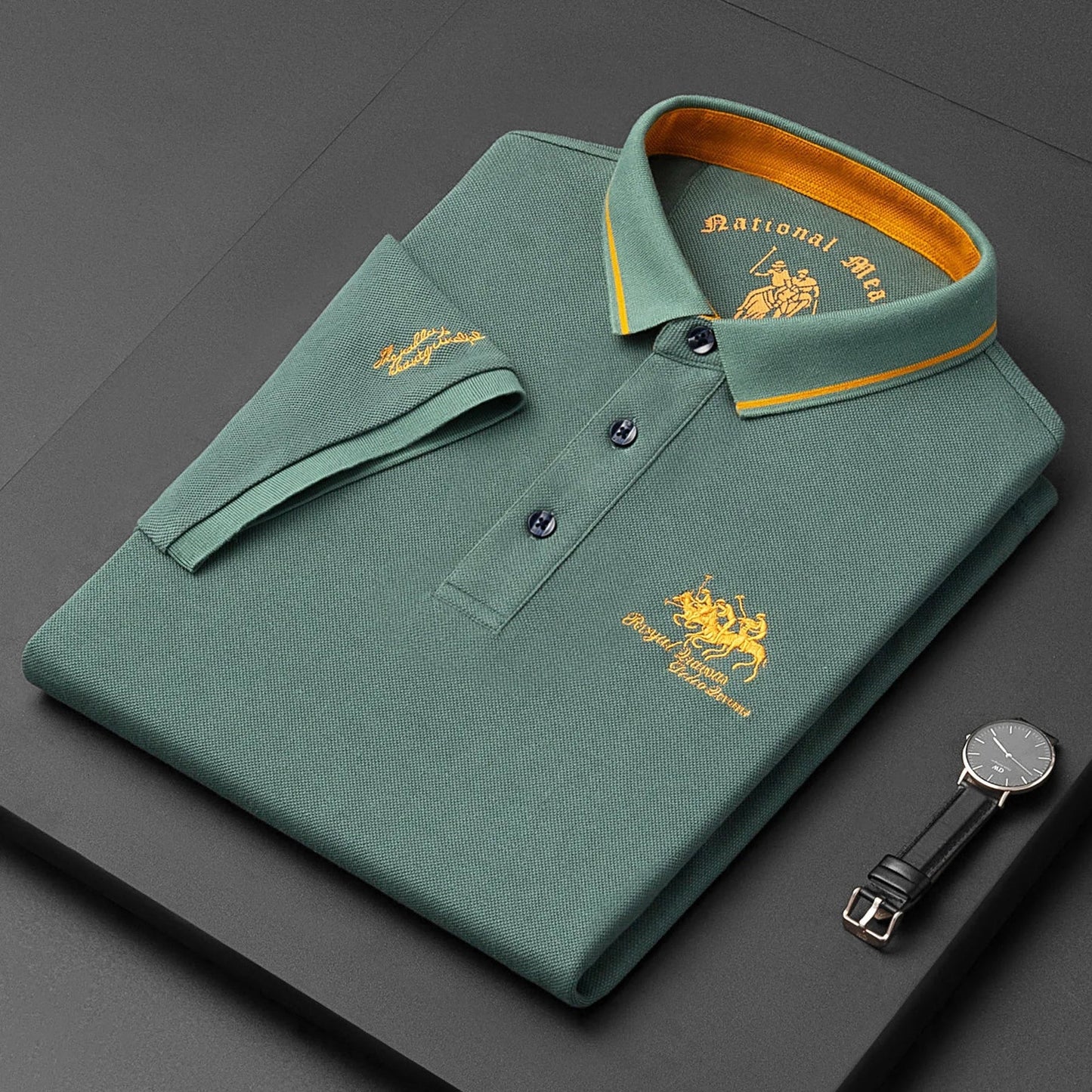 Norrel - Tailliertes Baumwoll-Poloshirt