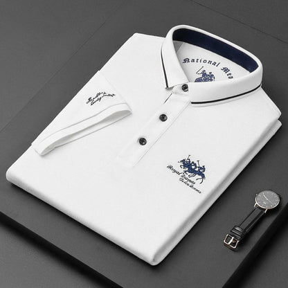 Norrel - Tailliertes Baumwoll-Poloshirt