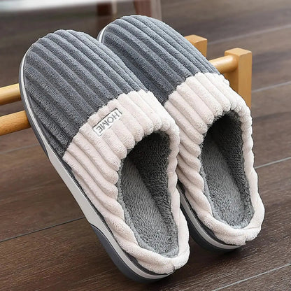Paula - Gerippte Velours-Pantoffeln