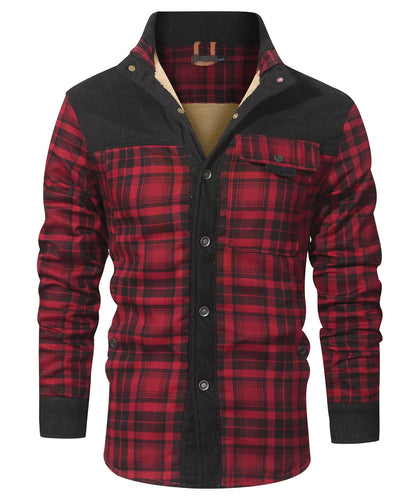 Myles - Gefütterte Karo-Flanelljacke