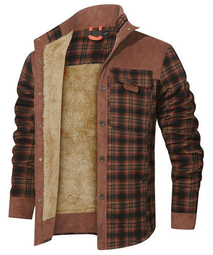 Myles - Gefütterte Karo-Flanelljacke