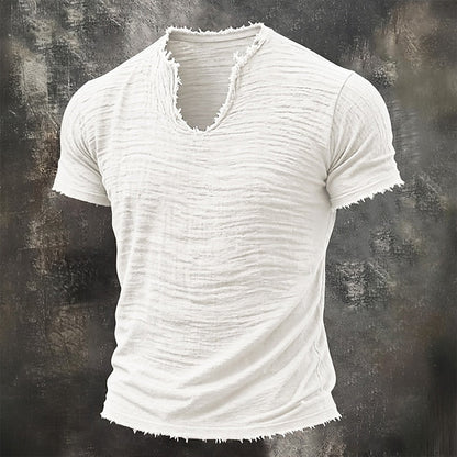 Renzo - Vintage V-Ausschnitt T-Shirt