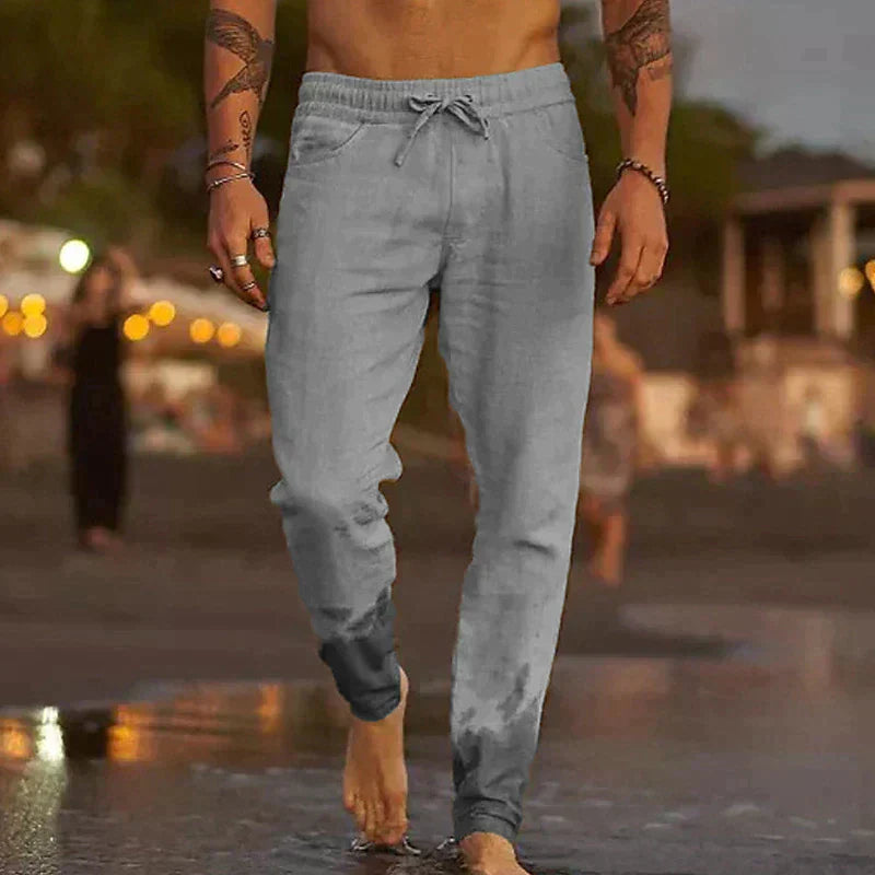 Rivaro - Herren Leinen-Strandhose