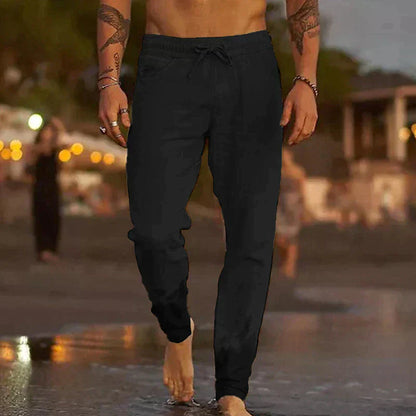 Rivaro - Herren Leinen-Strandhose