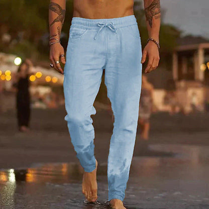 Rivaro - Herren Leinen-Strandhose