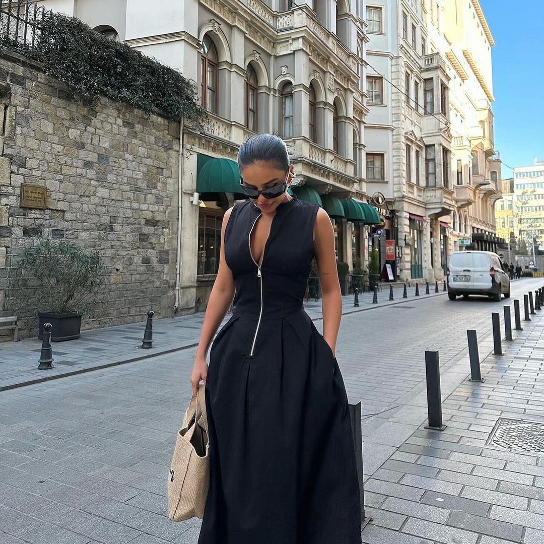 Rosalie - Fließendes Maxikleid