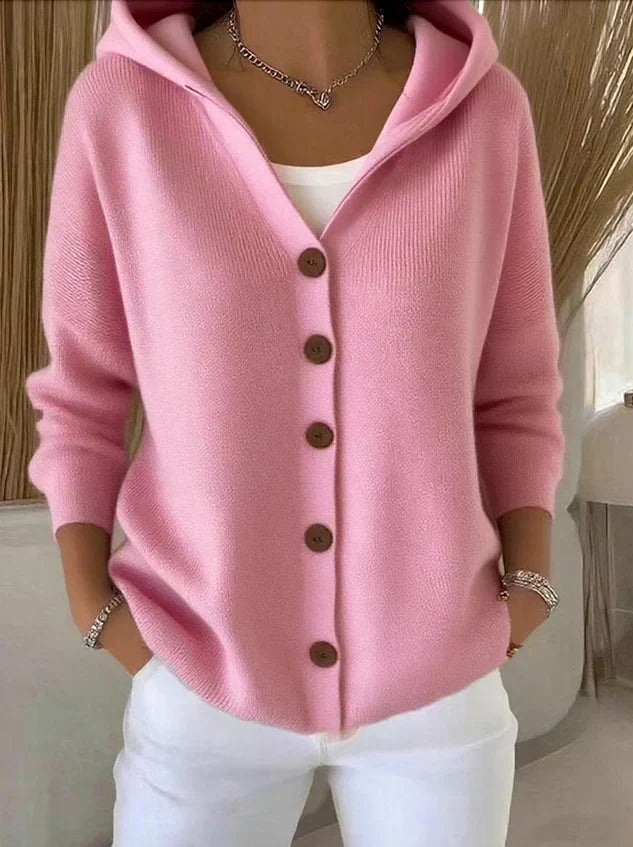 Rosetta - Strickcardigan mit Kapuze