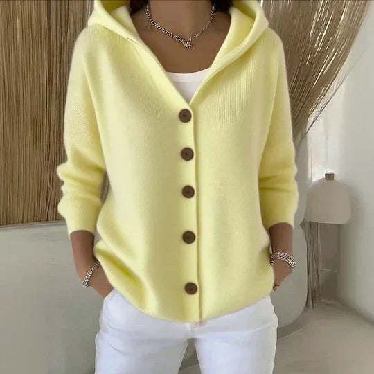Rosetta - Strickcardigan mit Kapuze
