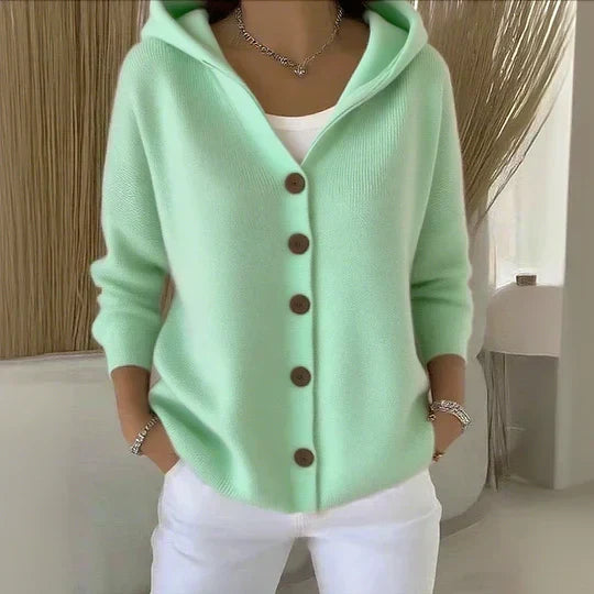 Rosetta - Strickcardigan mit Kapuze