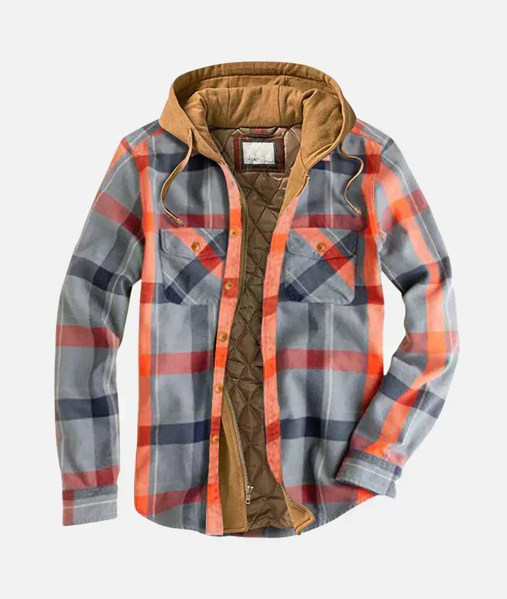 Rovik - Karierte Patchwork-Jacke