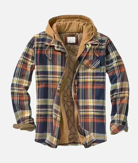 Rovik - Karierte Patchwork-Jacke