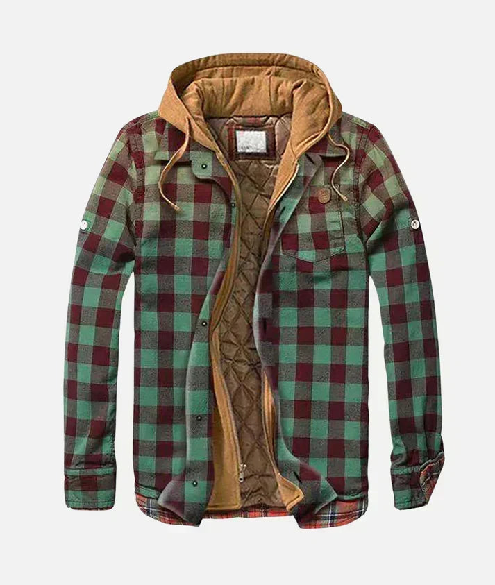 Rovik - Karierte Patchwork-Jacke