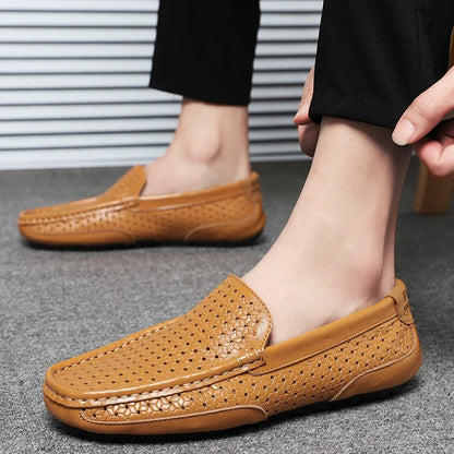 Levaro - Herren Slip-On-Mokassins