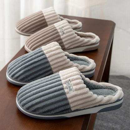 Paula - Gerippte Velours-Pantoffeln