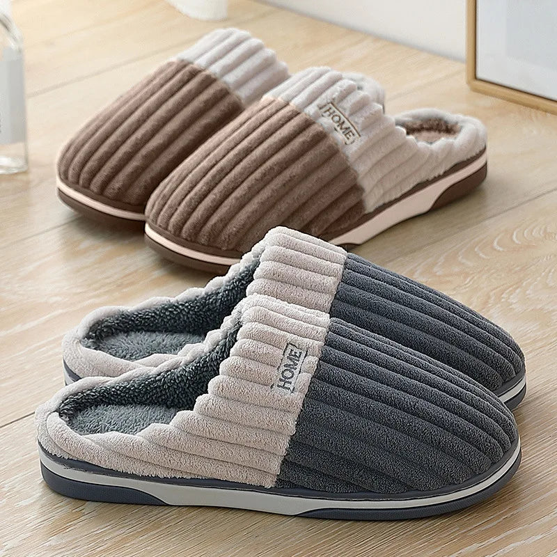 Paula - Gerippte Velours-Pantoffeln
