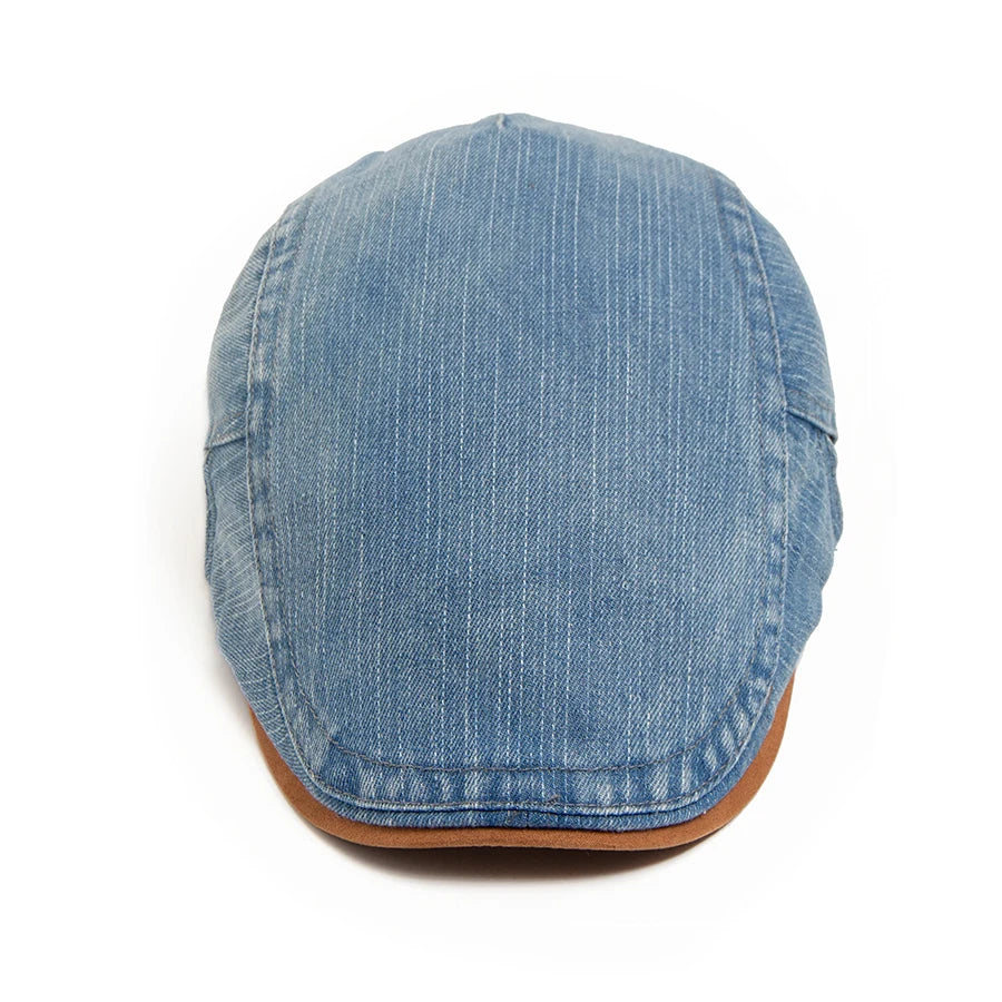 Franklyn - Verstellbare Denim-Flachkappe