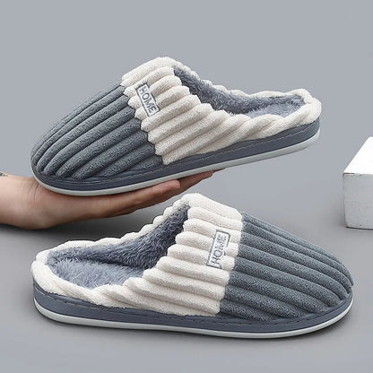Paula - Gerippte Velours-Pantoffeln