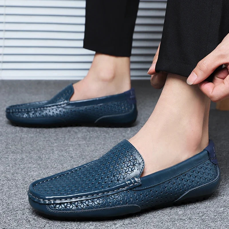 Levaro - Herren Slip-On-Mokassins