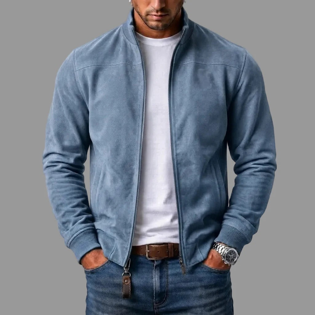 Silas - Bomberjacke in Wildleder-Optik
