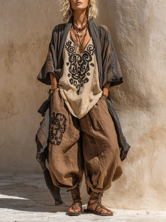 Solaya - Dreiteiliges Boho-Ensemble