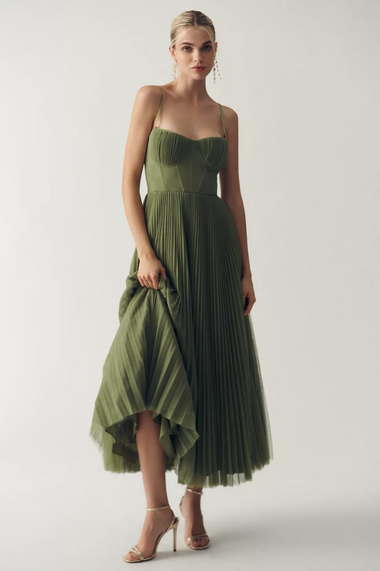 Tamara - Strukturiertes Korsett-Midikleid