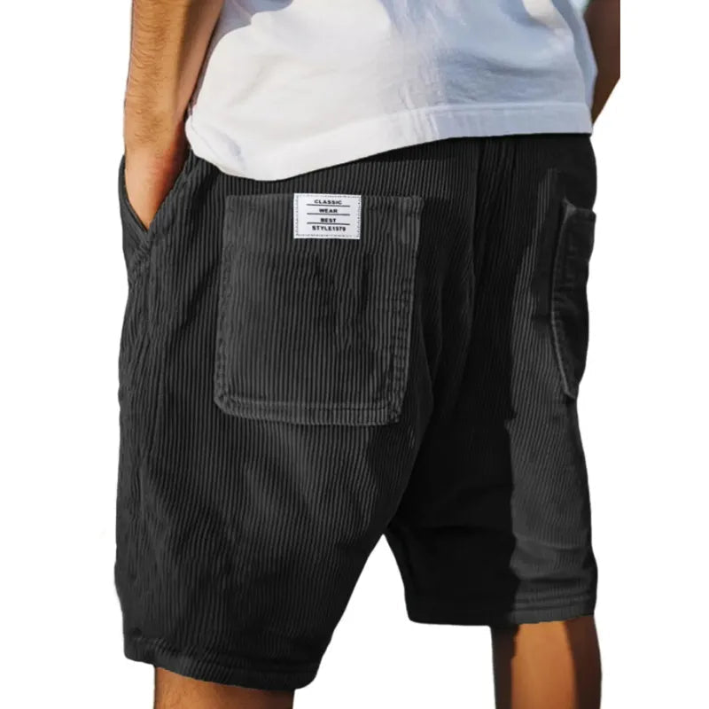Torin - Locker geschnittene Rippvelours-Shorts