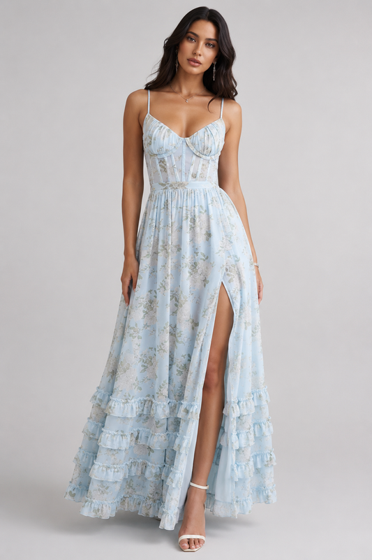 Isabelle - A-Linien-Kleid mit Schlitz