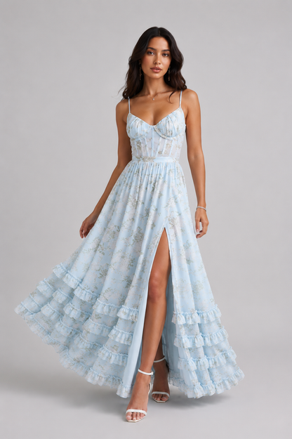 Isabelle - A-Linien-Kleid mit Schlitz