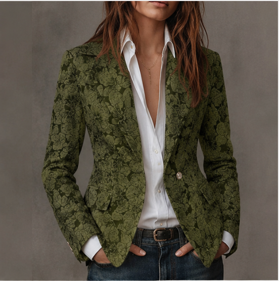 Vionara - Taillierter Jacquard-Blazer