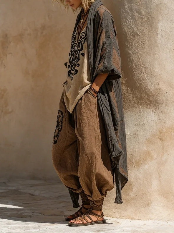 Solaya - Dreiteiliges Boho-Ensemble