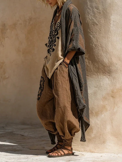 Solaya - Dreiteiliges Boho-Ensemble
