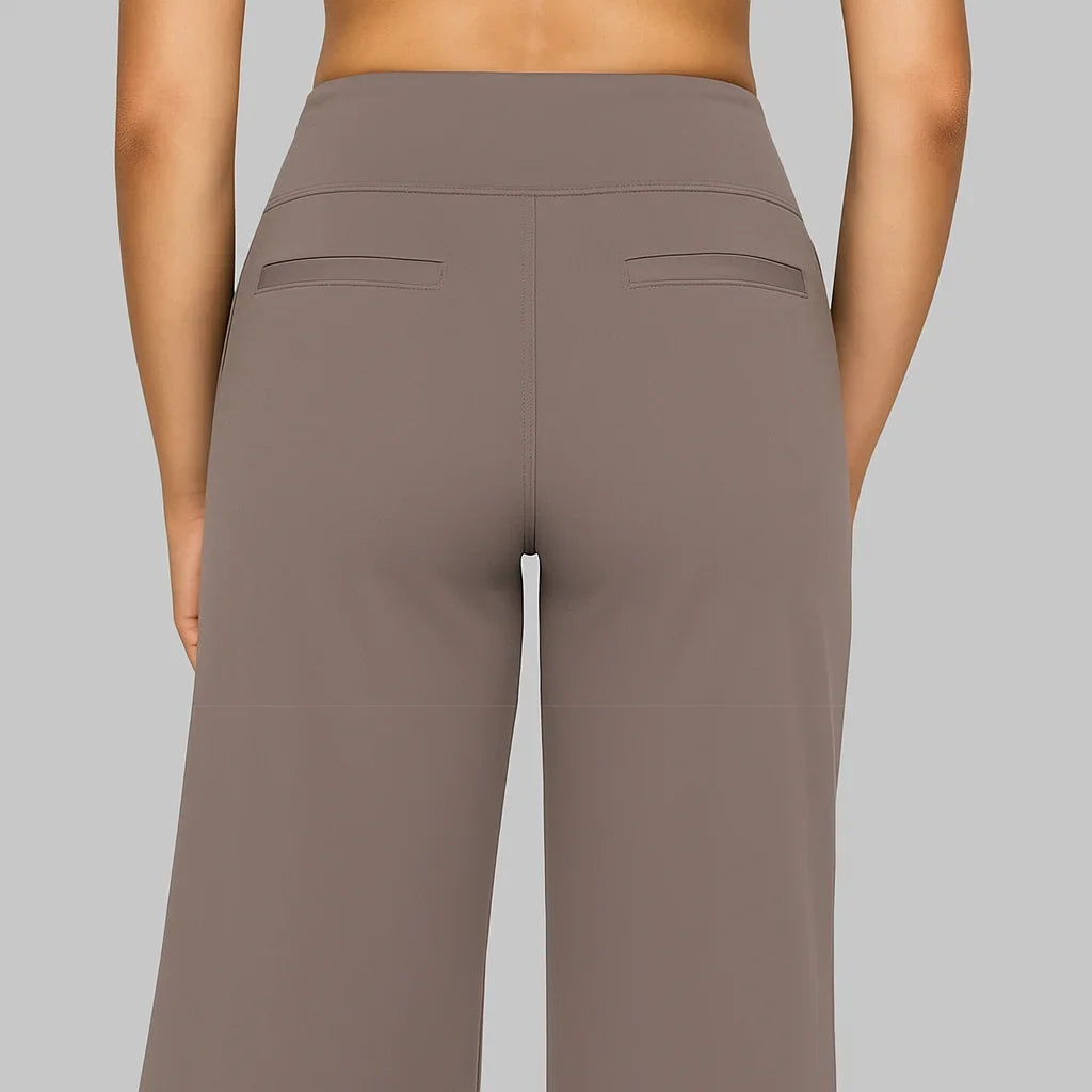 Klara - High-Waist Stretchhose mit Taschen